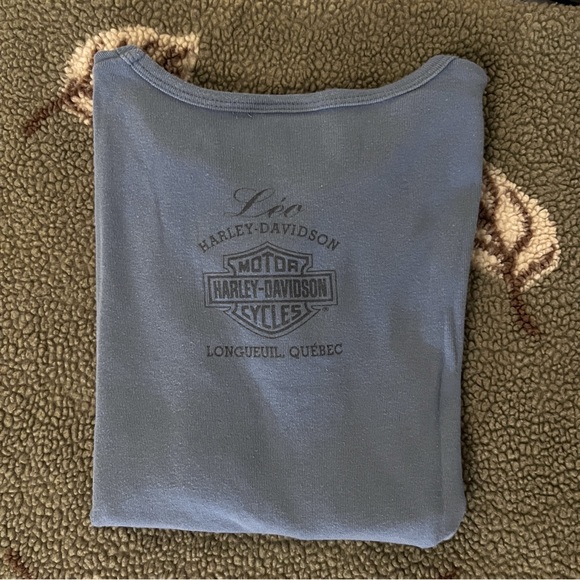 Vintage Harley Davidson Motorcycles Skull Baby Tee - Picture 5 of 6